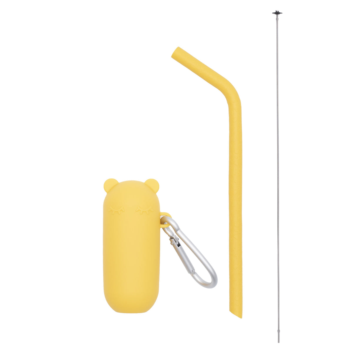 Keepie Silicone Straw Set | Yellow