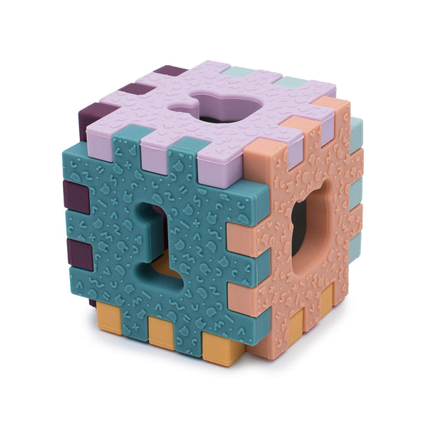 Cube sensoriel bébé en silicone Puzzle Pastel We Might be Tiny